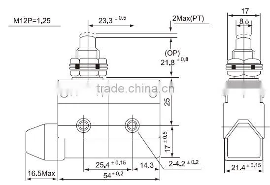 CNTD 2016 New Products CZ Type Mini Micro Switch With Bear Hitting