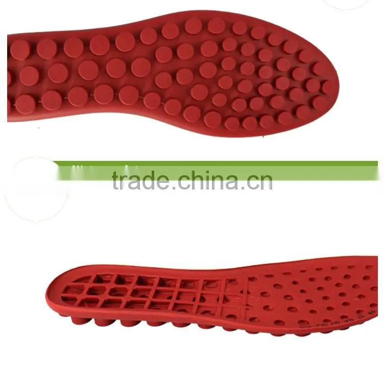 soft and flexable red color rubber outsoles