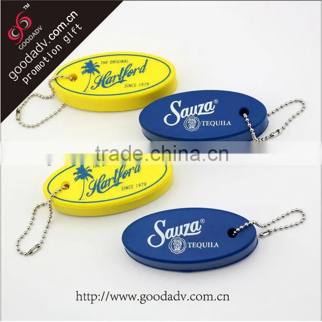 Wholesale lowest priced promotional custom foam float key ring