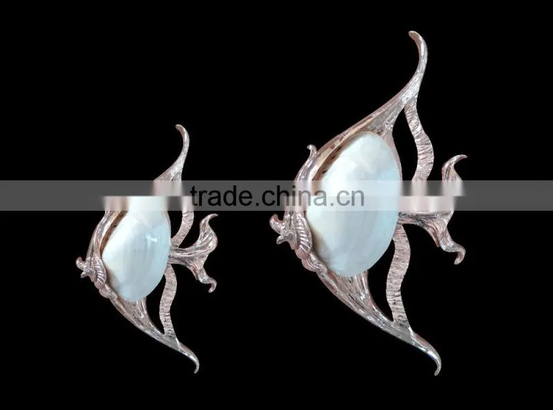 Resin shell fish wall sticker home decor