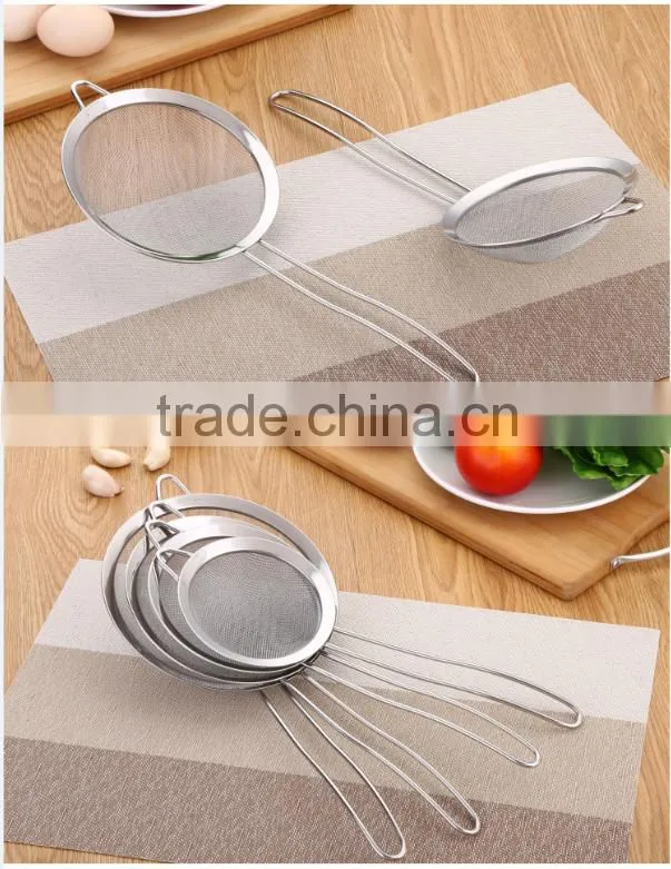 kitchen round food net leakage powder leakage resistance oil strainer