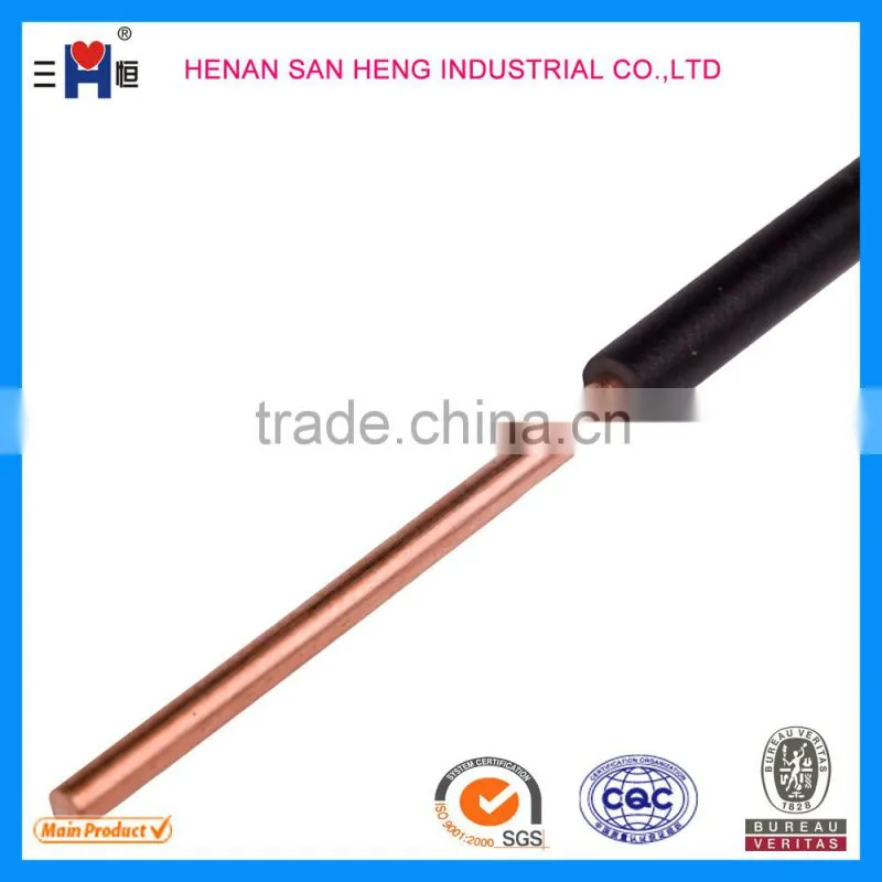 H07V-U,H07V-R,H07V-K 2.5 ,4 ,6mm2 copper conductor 70C PVC insulated electric wire