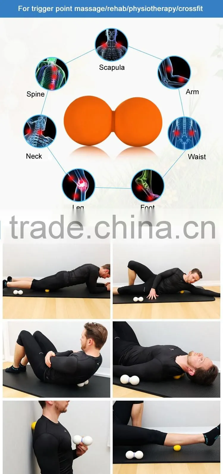 Exercise Training Roller Body Peanut Massage Ball