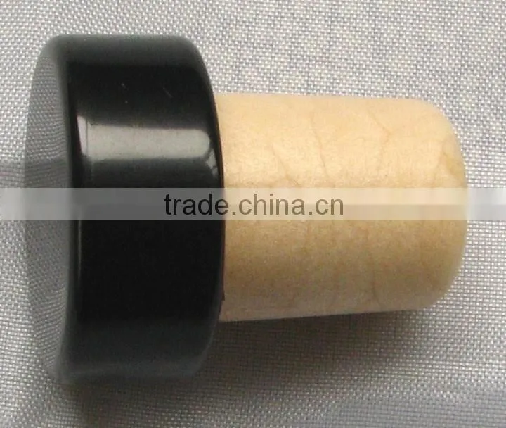 black decorative natural cork stoppers & cork stopper size