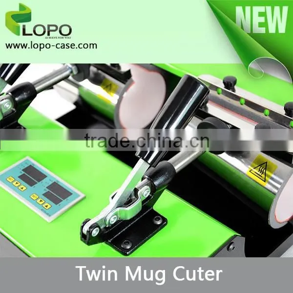 Multi-function Sublimation mug cuter machine for two mugs set
