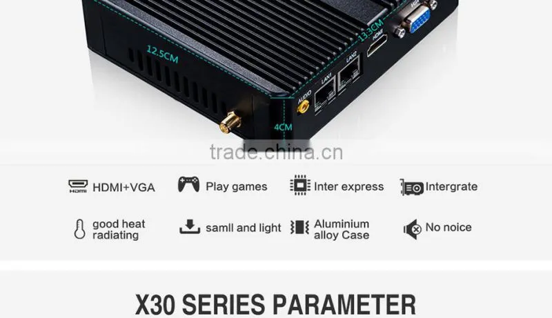 Pentium 3805U MINI PC Dual Lan 2G RAM 64G SSD Haswell Barebone Computer With VGA,Support Msata +2.5inch hdd MINI PC SSD