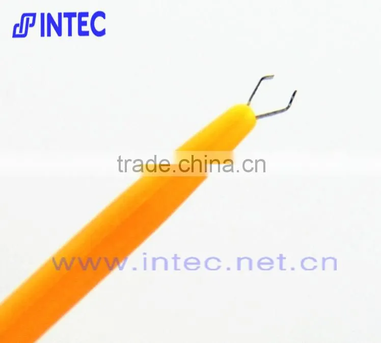 High-quality Test Hook for Logic Analyzer mini grabber SMD IC test hook clip jumper probe orange I00234