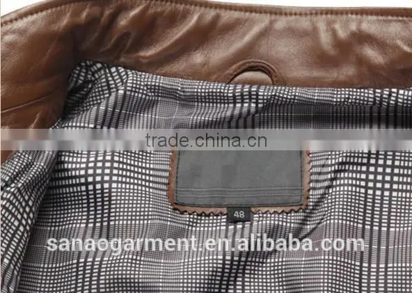Handcrafted sheep leather jackets for men wholesale