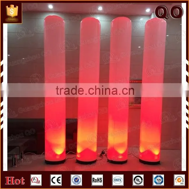 Reasonable price customized size inflatable lighted wedding columns