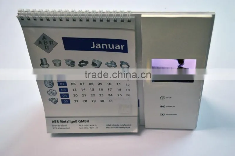 4.3 inch video brochure with support