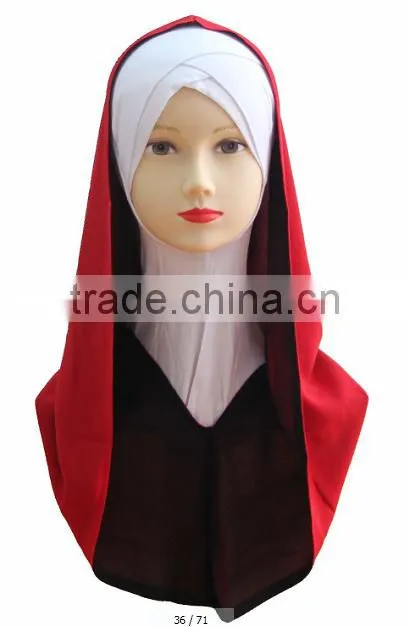 H229 popular muslim chiffon outside hijab