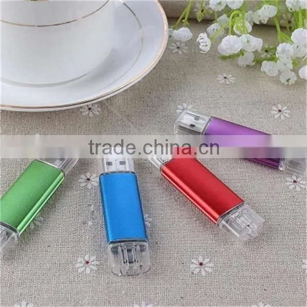 Factory Price High Quality Real Capacity Promotional Rotatable OTG USB Flash Drive 8G/16G/32G For All Smartphones