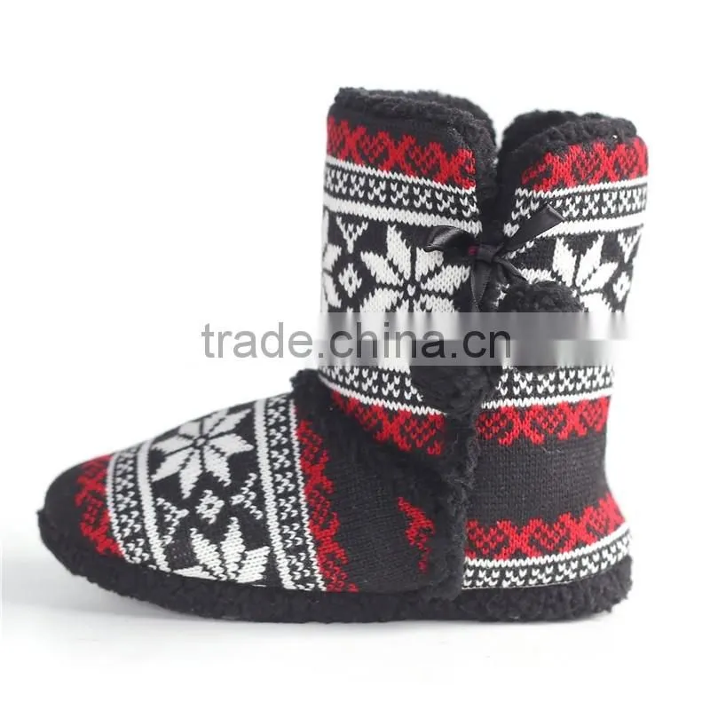 Classical indoor slipper boot for woman