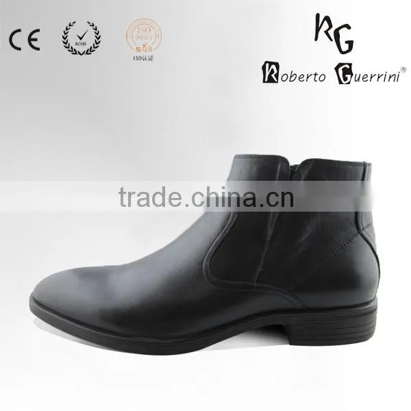 High end fashion leather safety shoe