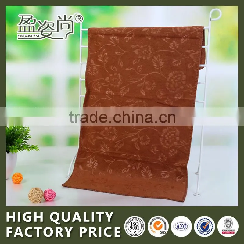 High quality good handing yarn dyed velvet face towel 100% cotton China towel hot face towel