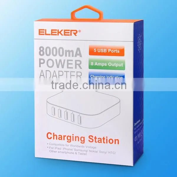 2016 Universal multi port usb charger dock station for smartphone