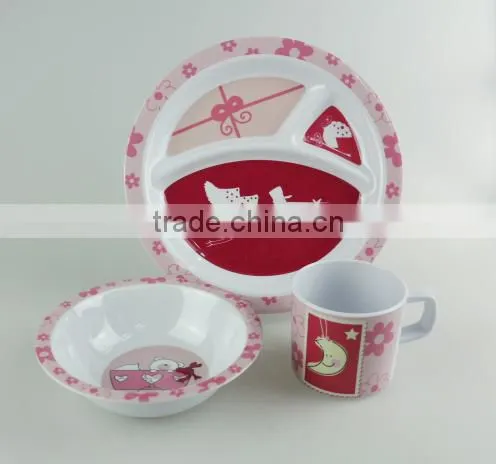 China wholesale latest style melamine dinnerware set