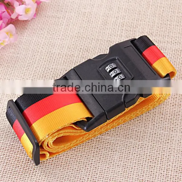 Security high quality PP luggage strap with combination lock