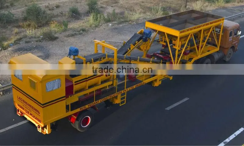 100TPH MOVABLE WET MIX PLANT