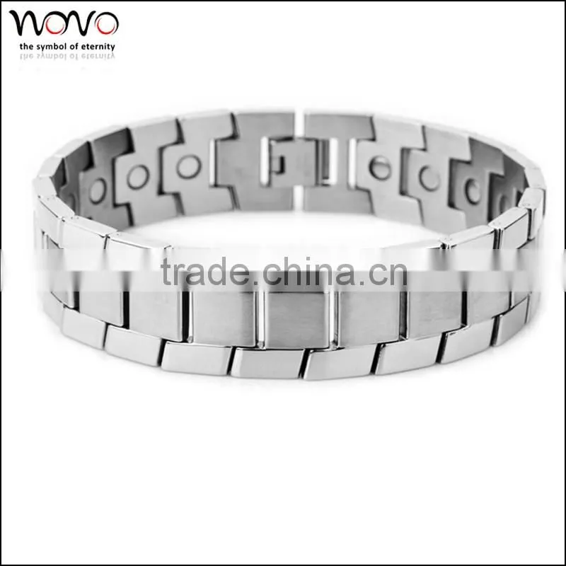 Latest design fashion 316 Stainless steel blood pressure magnetic bracelet