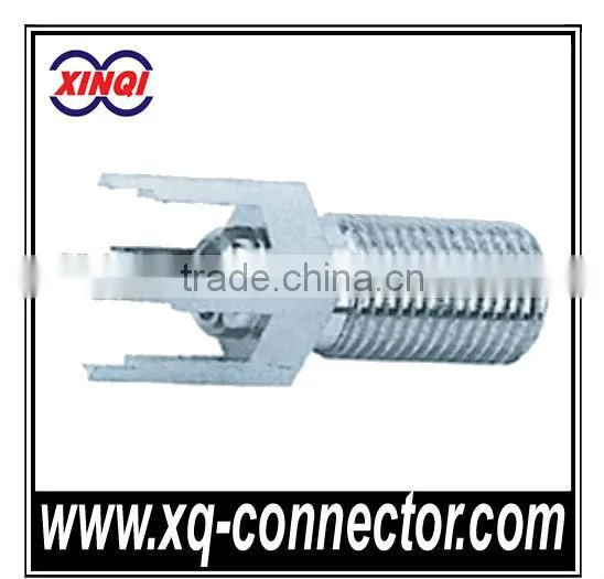 Four Feet F Female F Type Connector PCB Mount