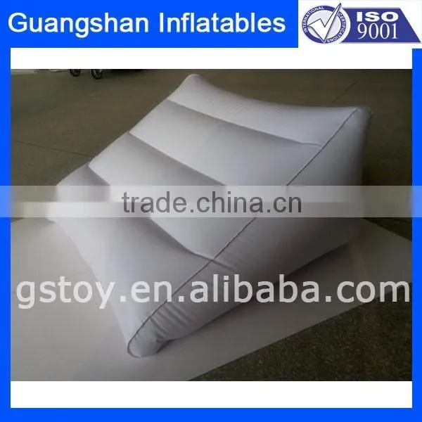 Flocked Foldable Inflatable Chaise Body Wedge Mattress