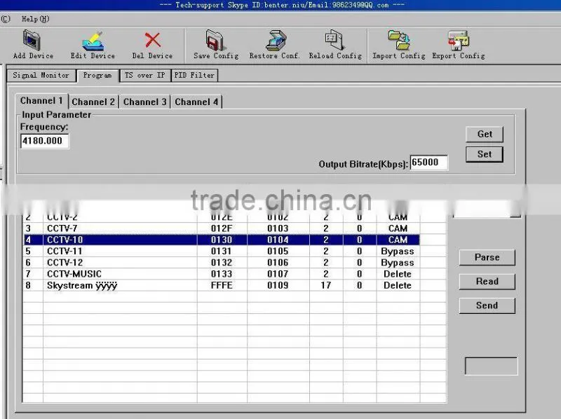 4in1 DVB-T IP TS UDP MPTS IRD(4 DVB-C RF in,4*CI,4 ASI+IP 4*MPTS*multicast out)