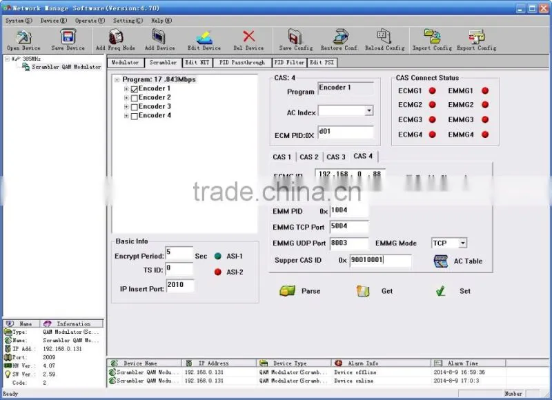 SC-3102 Scrambler Modulator (ASI in and DVB-C RF out)