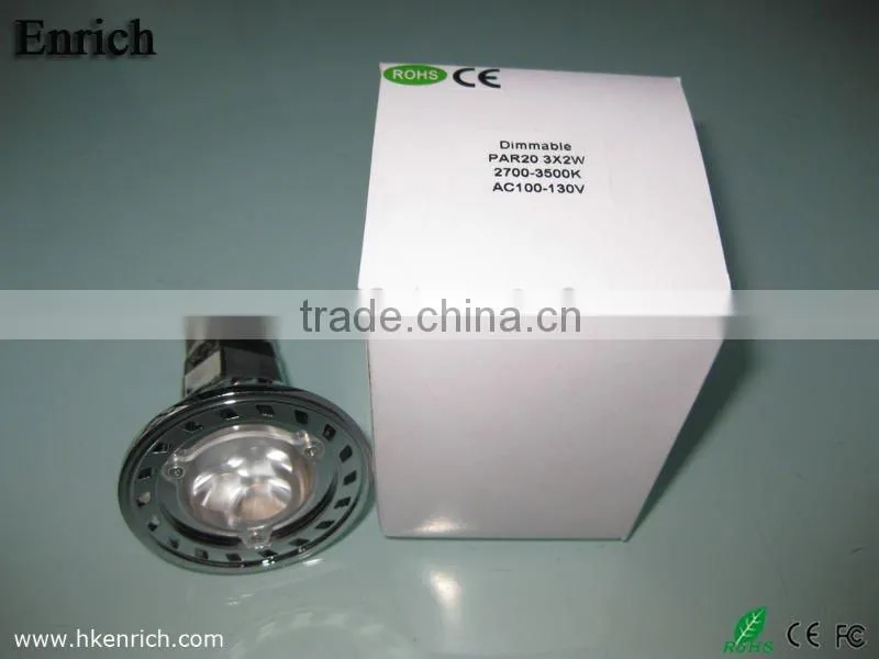 3x2w E27 LED PAR20