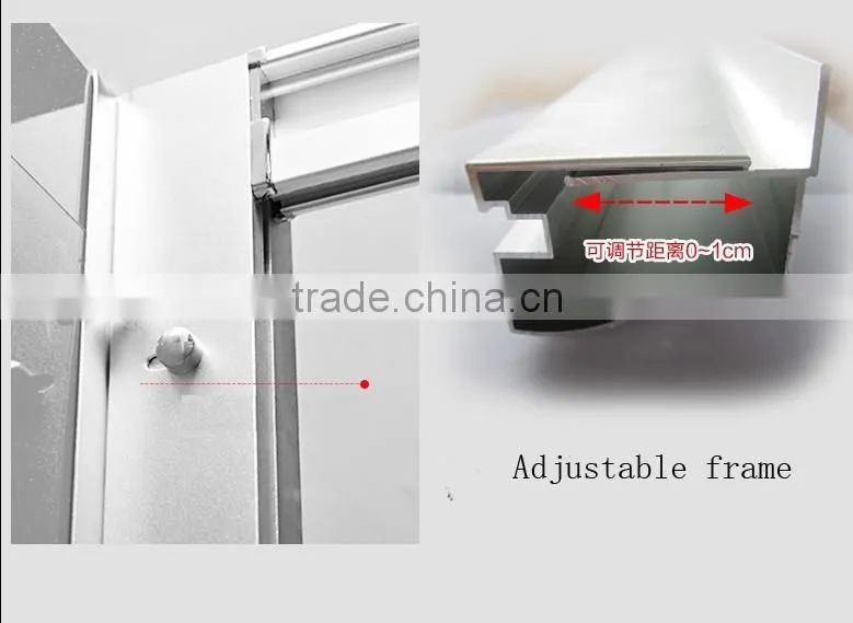 Good quality and low price sliding tough glass corner shower room