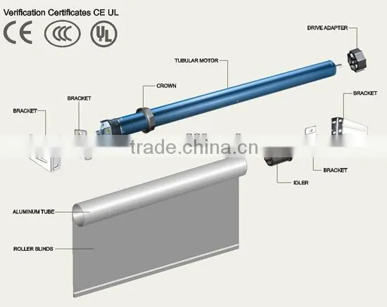 high power curtain motor with motorized curtain track