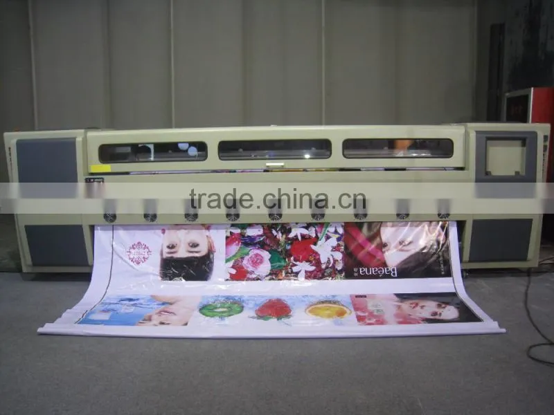 High speed 3.4m large format solvent printer