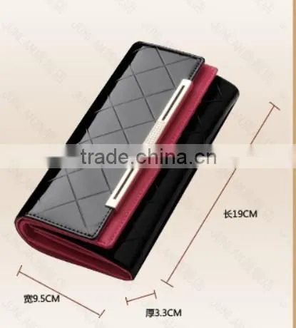 2016 hot selling custom genuineleather wallet leather women wallet
