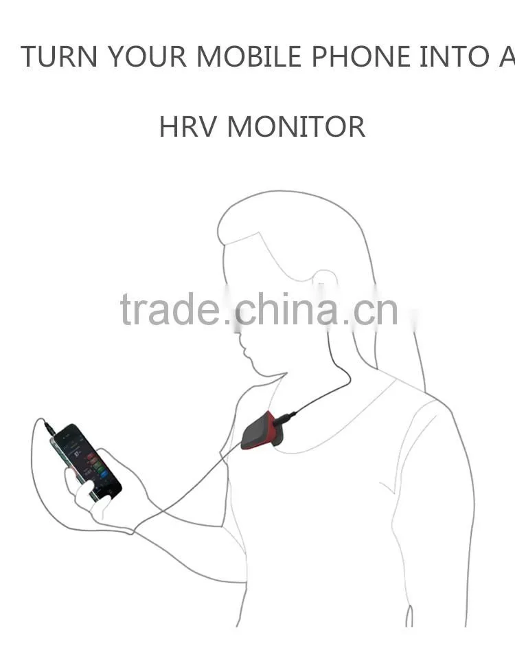 KYTO factory outlet accurate HRV heart rate monitor with ear clip sensor