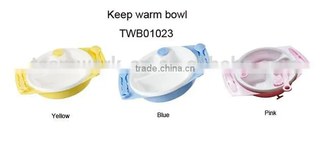 Baby feeding bowl, keep & stay warm kids bowl, thermal insulation & heat preservation children bowl