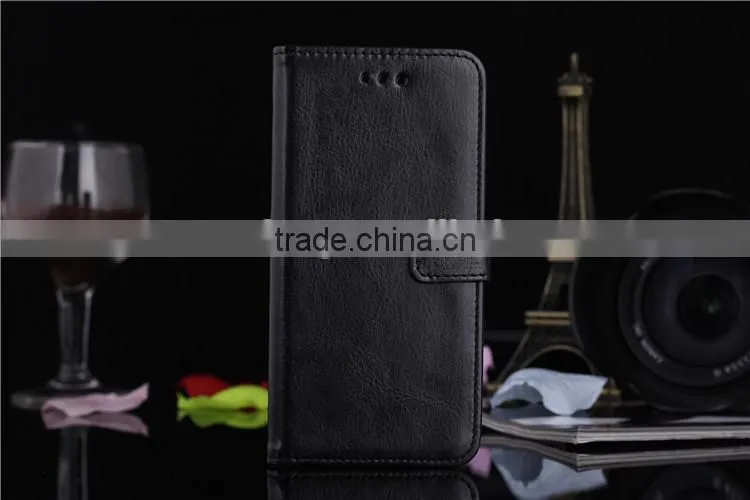 Factory direct selling crystal grain leather mobile phone case for iphone 6