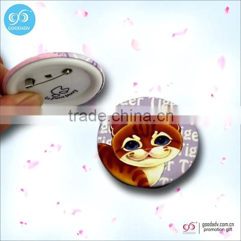Custom Badge Manufacturer cheap tin metal pin button badge
