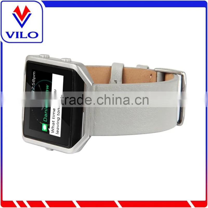 Wristband Bracelet Genuine Leather band for Fitbit Blaze