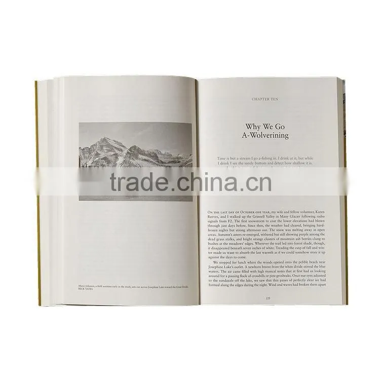 2016 paperback book, softcover book printing in China