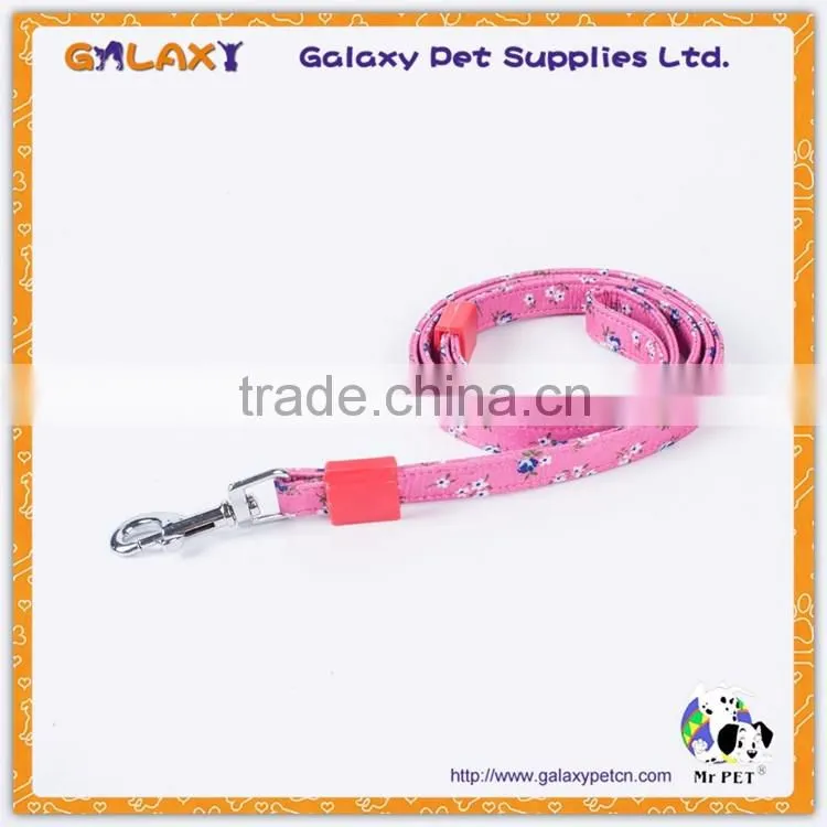 Plain knitting strong nylon material pet dog leash made in china