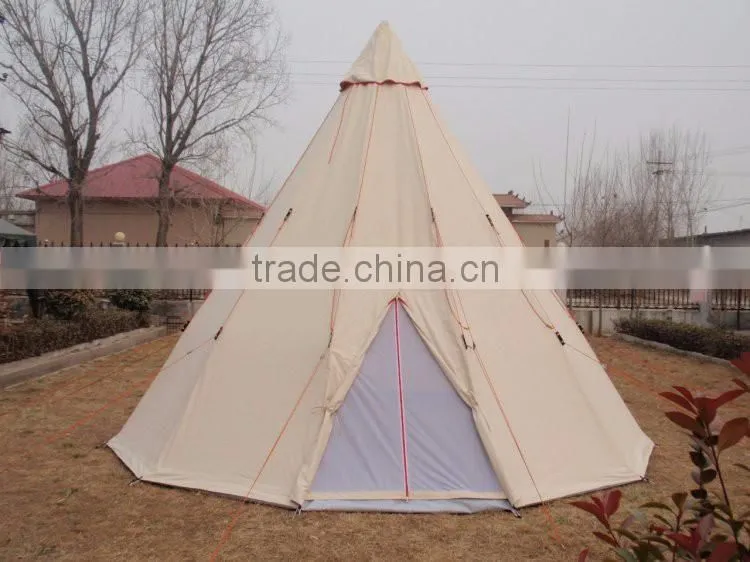 6x4M double roofs emperor twin bell tent with 100%cotton canvas