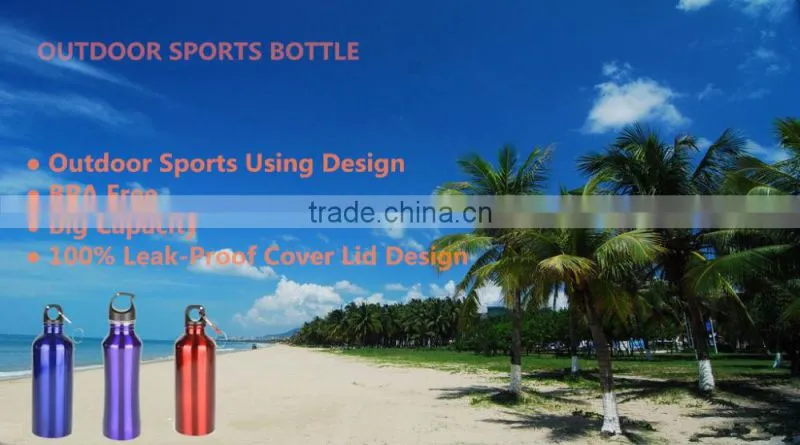 Wholesale popular design stainless steel single wall water bottle