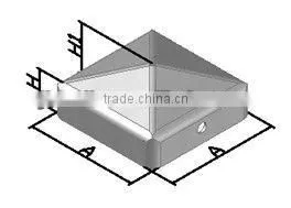 ball type self color decorative post caps supplier