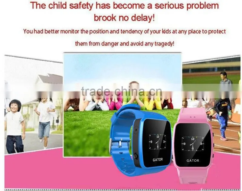 Kids Vague Waterproof IP 67 GPS tracker Caref Geo Fence Watch Phone
