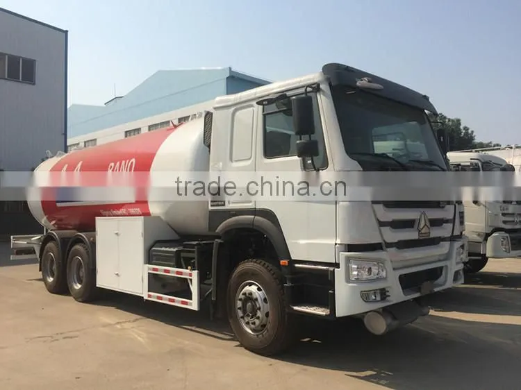 Quality 100% guaranteed Sinotruck Howo 24.8cbm 6x4 lpg autogas tank truck