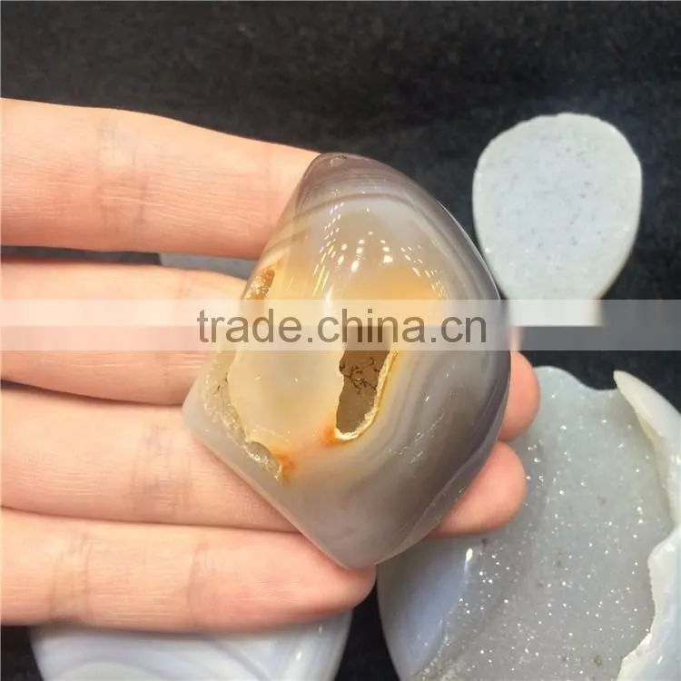 Natural Agate Geode Slices Wholesale Crystal Heart Stone