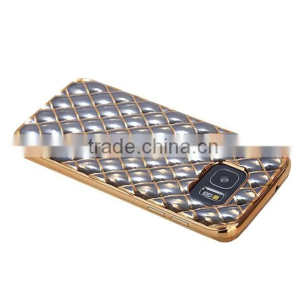 C&T Luxury Plating Pattern Diamond Lattice Transparent Soft Tpu Case for Samsung Galaxy S7 5.1"