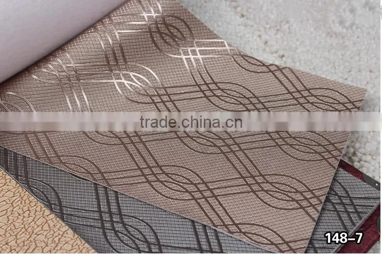 PVC leatherette material for furniture and upholstery, wallpaper usage