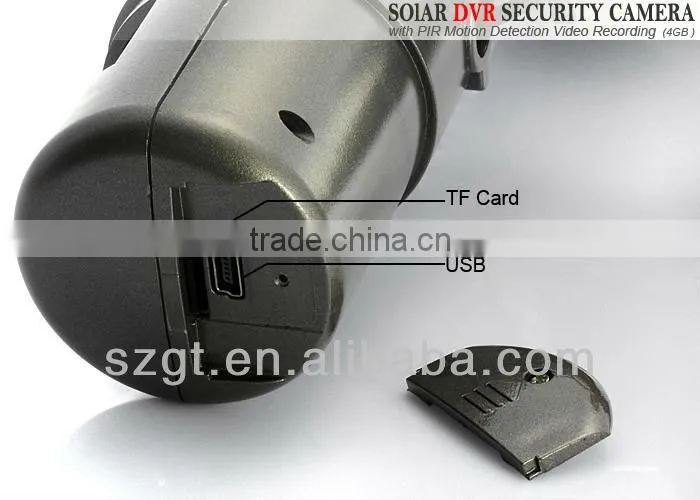 Solar powered Lamp P.I.R Detect Sensor Night Vision Solar Camera with TF Card Slot