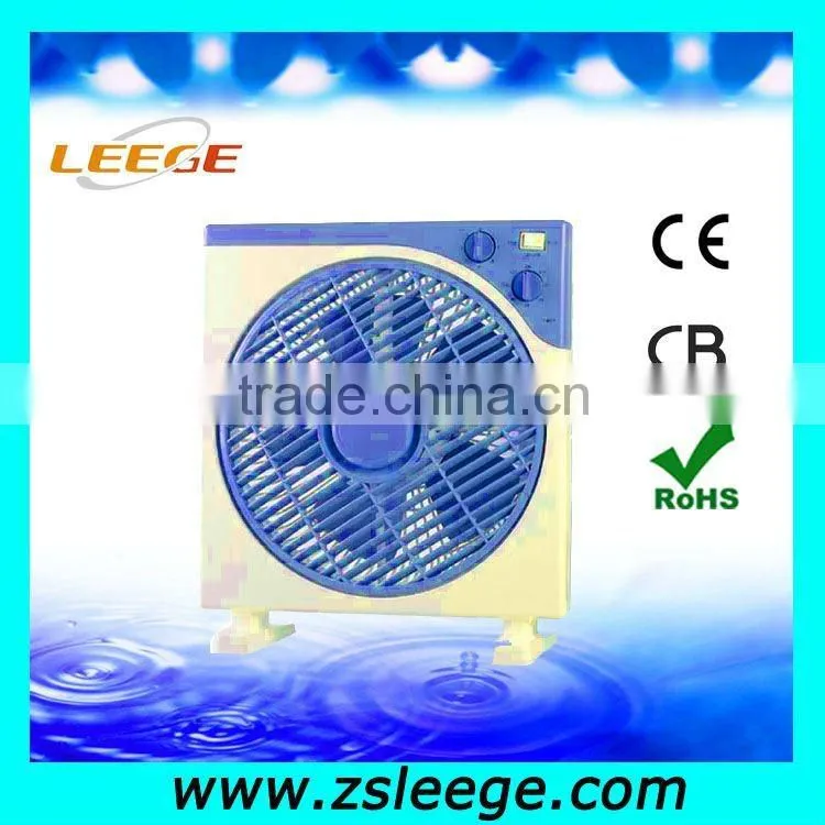 KYT25-4 PP material 10 inch stand box fan with timer